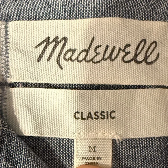 Madewell Light Blue Denim Shirt - Picture 3 of 5